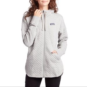 Patagonia Womens Quilt Zip Hoodie Gray 